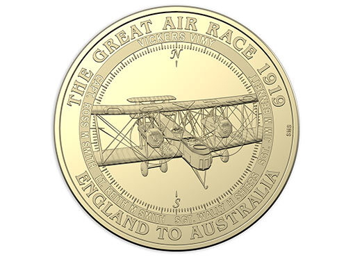 2019 Centenary of the Great Air Race England to Australia 8 x $1 Coin Set Tin