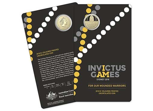 Invictus Games Sydney 2018 1 Coloured Frosted Uncirculated Coin