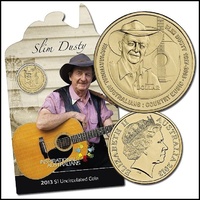 Slim Dusty 2013 $1 Uncirculated Coin