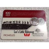 2016 Anzac to Afghanistan 20 cent coin - FROMELLES