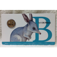 2016 Alphabet Collection Letter B $1 Coloured Frosted Coin RAM