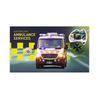 2021 Ambulance Services Stamp & $2 Coloured PNC UNC Coin 7500 Limited Mintage 