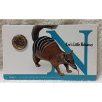 2016 Alphabet Collection Letter N $1 Coloured Frosted Coin RAM
