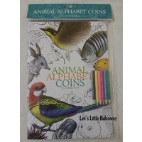 Animal Alphabet Coins Colouring Book