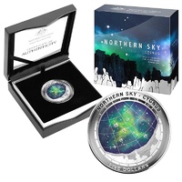 2016 $5 Northern Sky Cygnus Proof Domed 1oz Silver Coin