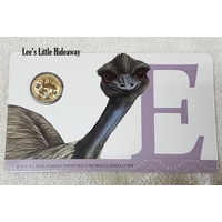 2015 Alphabet Collection Letter E $1 Coloured Frosted Coin RAM