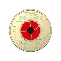 2018 $2 'C' Mintmark Uncirculated Coin Remembrance Day - Armistice Centenary